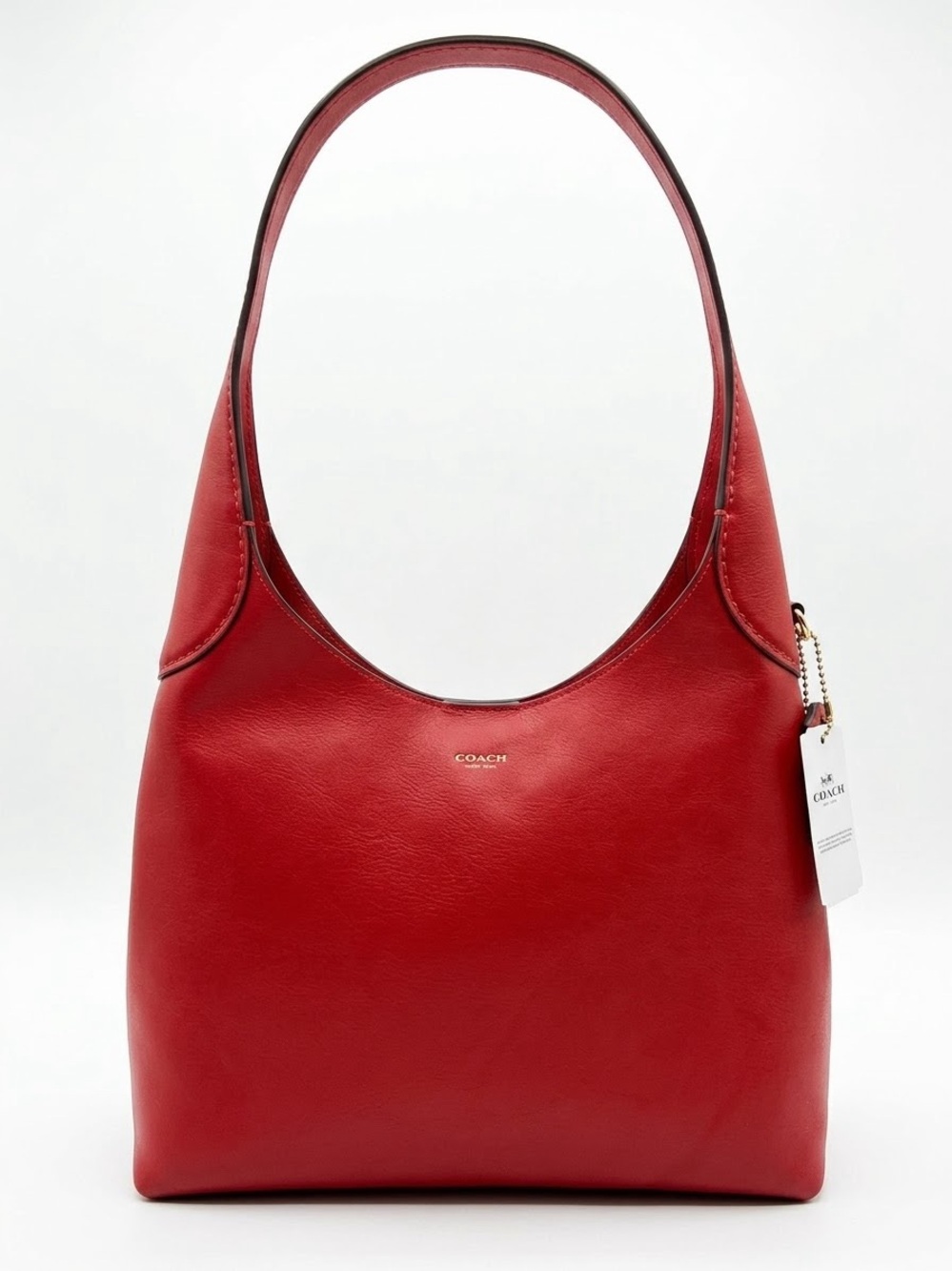 NWT Coach Red Leather Hobo Bag